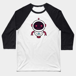Cute Robot With Circle Head Baseball T-Shirt